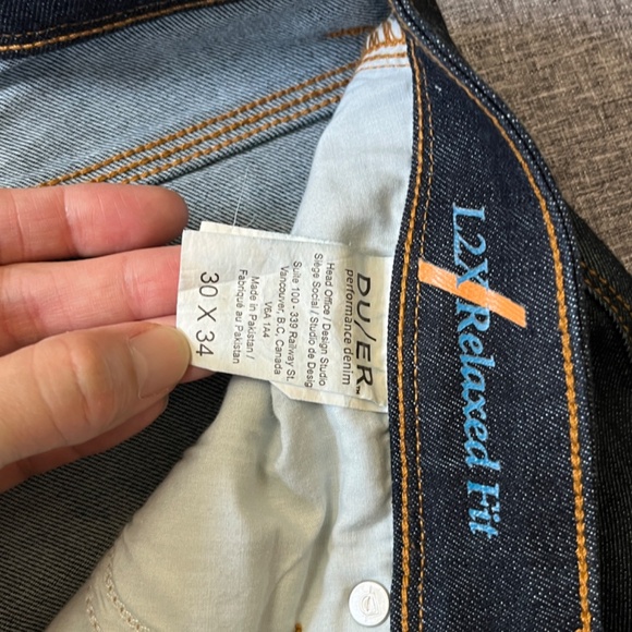 DU/ER Duer L2X Performance Relaxed Fit Jeans - Men's Size 30*34 - Blue - Picture 4 of 11